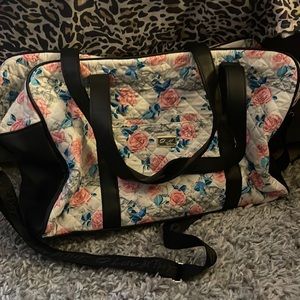Like new Betsy Johnson duffel with long strap